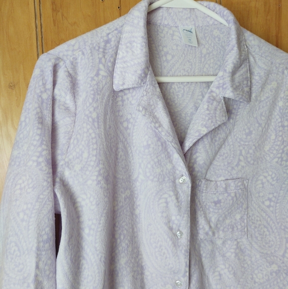 Adonna sleepwear pajama shirt long sleeve purple 🟣 size 2X - Picture 4 of 10